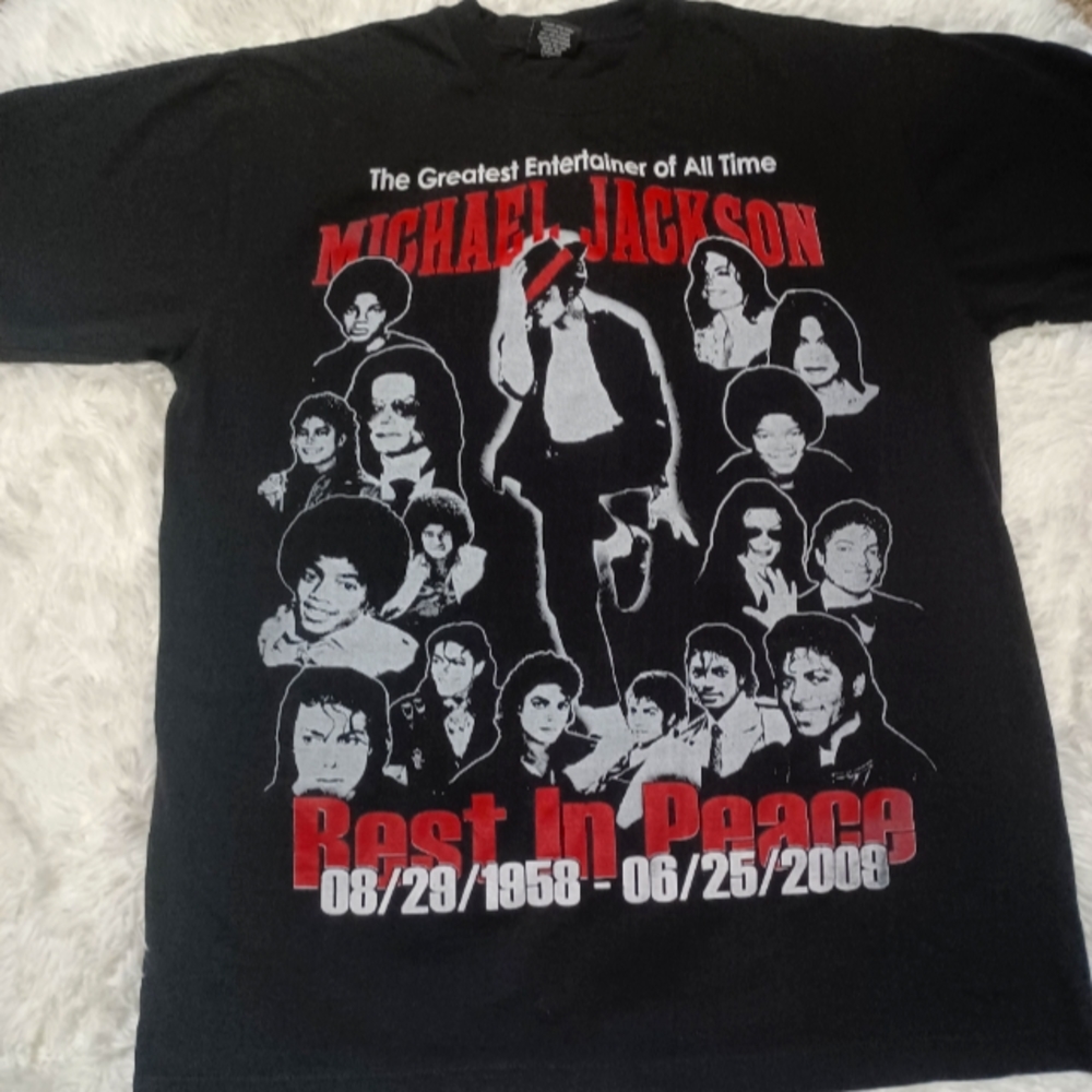 Griffin Active wear 2009 MICHAEL JACKSON Rip memorial  T-SHIRT